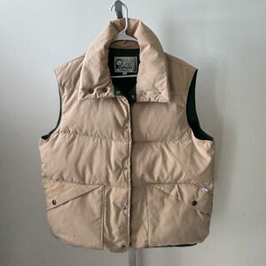 Vintage vtg Penfield puffer tan vest L